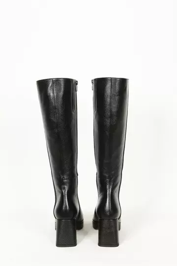 Kadın Siyah Hakiki Deri Çizme