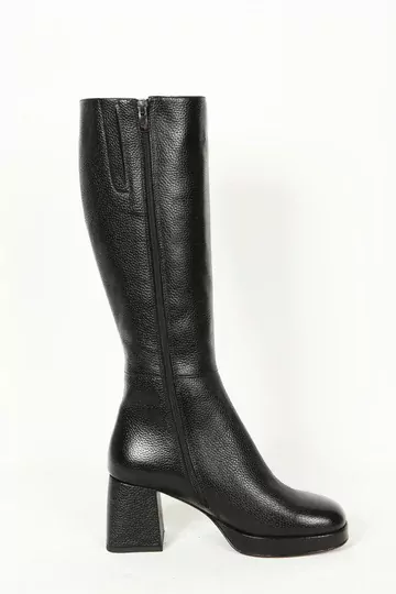 Kadın Siyah Hakiki Deri Çizme