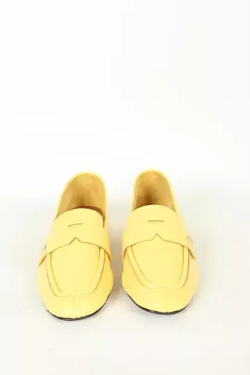 Kadın Deri Babet Mavi