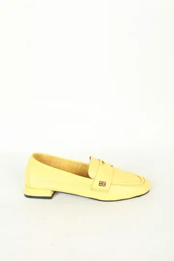 Kadın Deri Babet Mavi