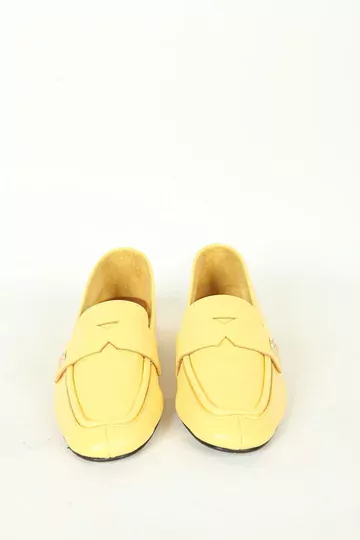 Kadın Deri Babet Mavi