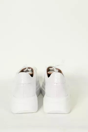 Kadın Camel Hakiki Deri Sneakers