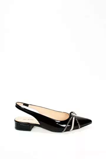 Kadın Mavi Rugan Toka Detaylı Ayakkabı