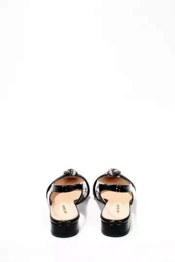 Kadın Mavi Rugan Toka Detaylı Ayakkabı