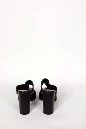 Kadın Siyah Hakiki Deri Detaylı