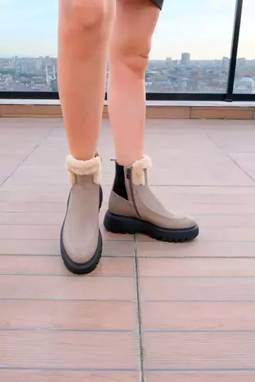 Kadın Vizon Kürk Detaylı Bot