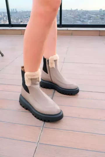 Kadın Vizon Kürk Detaylı Bot