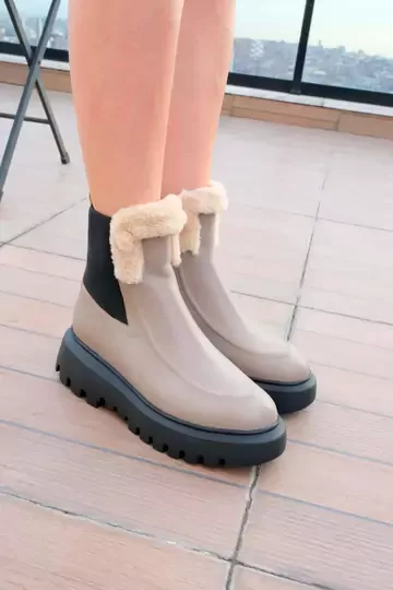 Kadın Vizon Kürk Detaylı Bot