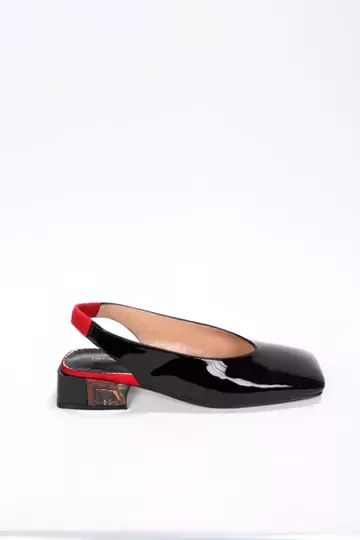 Kadın Siyah Rugan Ayakkabı