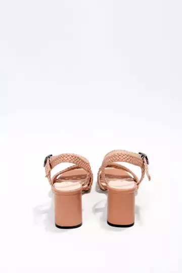 Kadın Siyah Örgülü Sandalet