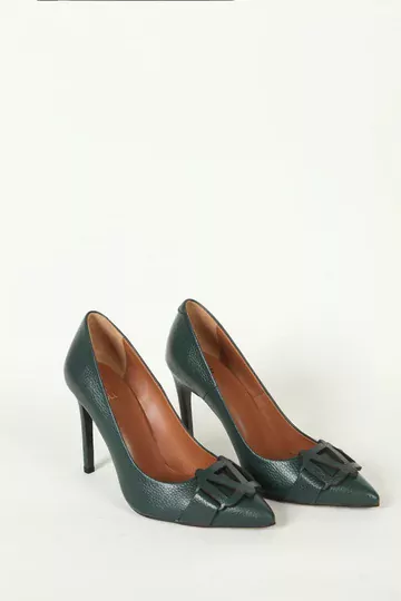 Kadın Deri Stiletto Siyah