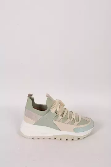 Kadın Deri Sneaker Yeşil