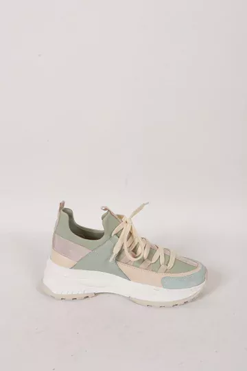 Kadın Deri Sneaker Yeşil