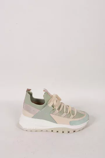 Kadın Deri Sneaker Yeşil