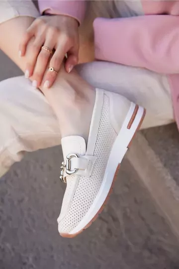 Kadın Siyah Hakiki Deri Loafer