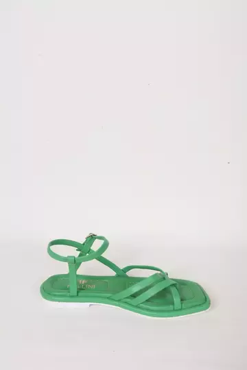 Kadın Siyah Hakiki Deri Sandalet