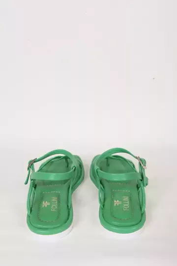 Kadın Siyah Hakiki Deri Sandalet