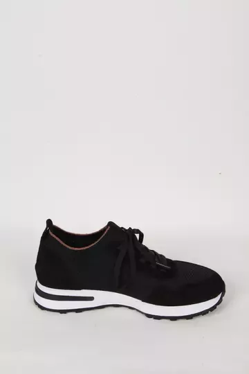 Kadın Buz Mavisi Hakiki Deri Sneaker Spor Ayakkabı