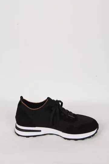 Kadın Buz Mavisi Hakiki Deri Sneaker Spor Ayakkabı