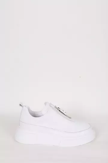 Kadın Deri Sneaker Beyaz
