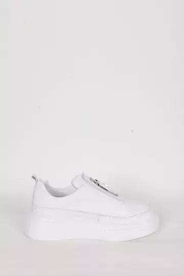 Kadın Deri Sneaker Beyaz