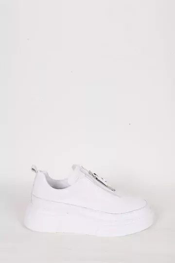 Kadın Deri Sneaker Beyaz