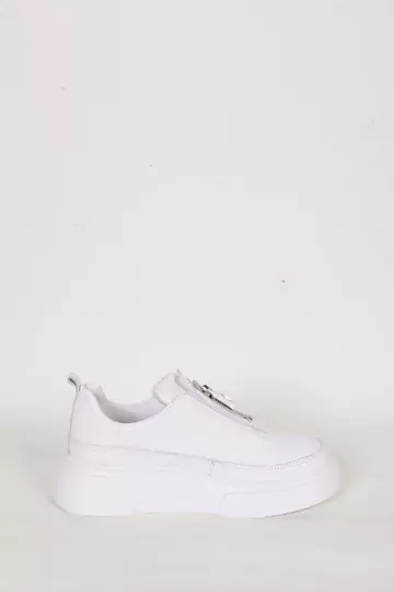 Kadın Deri Sneaker Beyaz