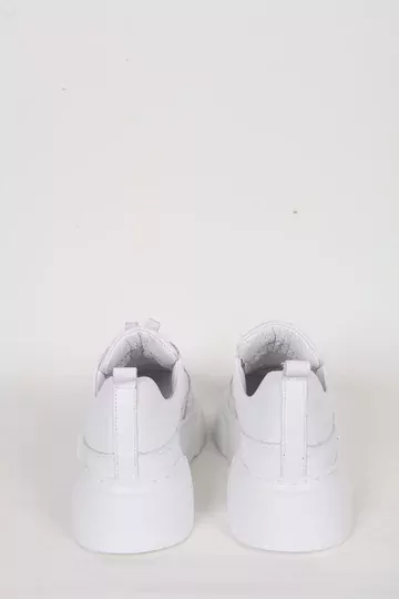 Kadın Deri Sneaker Beyaz