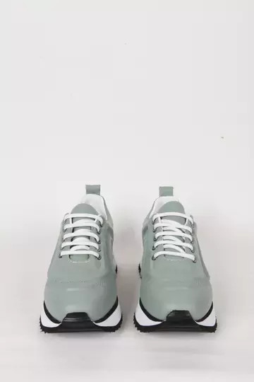 Kadın Beyaz Hakiki Deri Sneaker Spor Ayakkabı