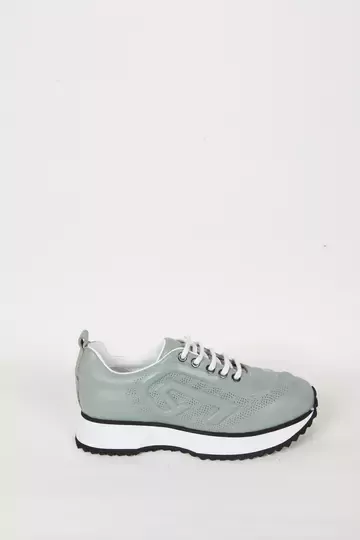 Kadın Beyaz Hakiki Deri Sneaker Spor Ayakkabı