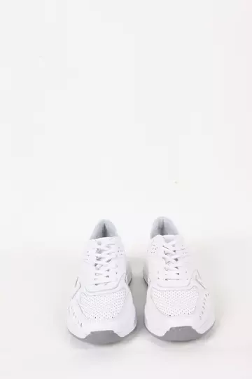 Kadın Beyaz Hakiki Deri Spor Sneaker