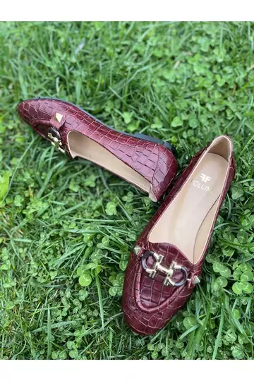 Kadın Ten Rengi Hakiki Deri Babet