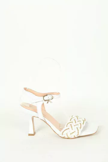 Kadın Detay Örgülü Sandalet