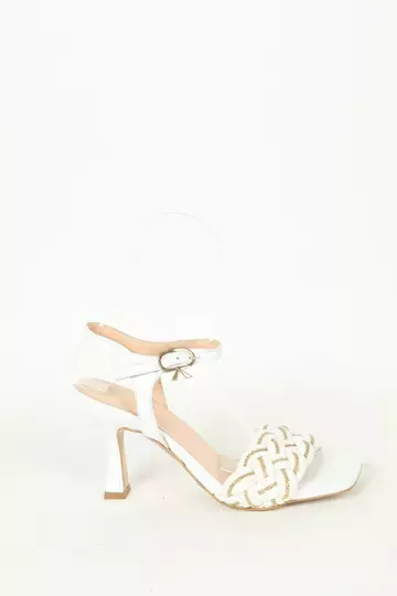 Kadın Detay Örgülü Sandalet