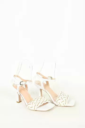 Kadın Detay Örgülü Sandalet