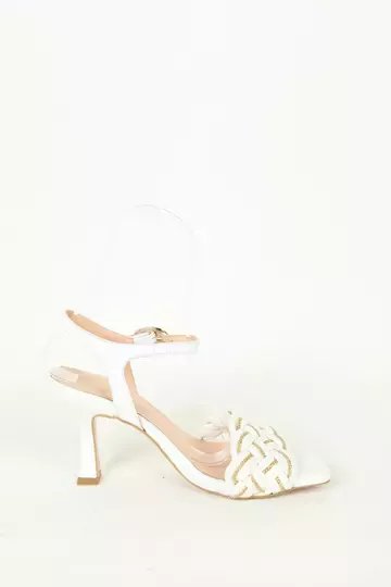 Kadın Detay Örgülü Sandalet