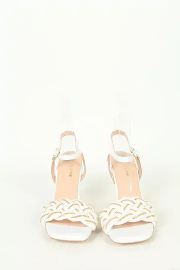 Kadın Detay Örgülü Sandalet