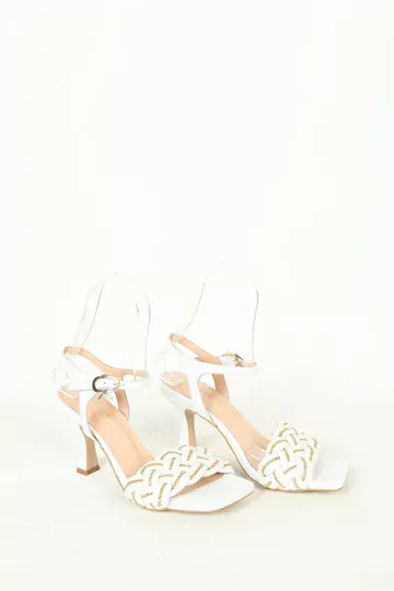 Kadın Detay Örgülü Sandalet