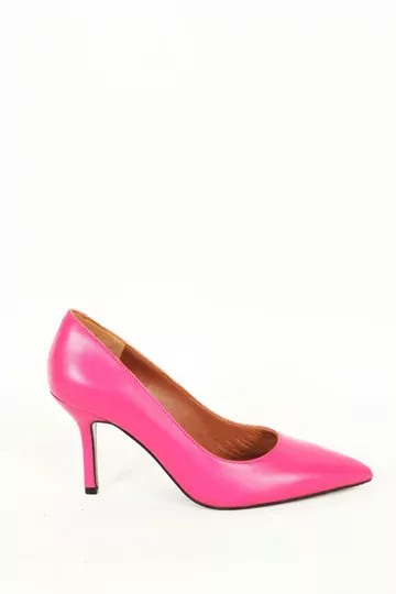 Kadın Yeşil Hakiki Deri Stiletto