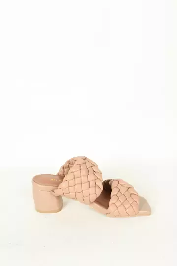 Kadın Beyaz Örgülü Terlik