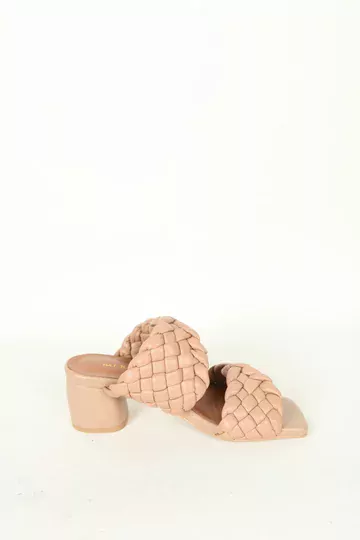 Kadın Beyaz Örgülü Terlik