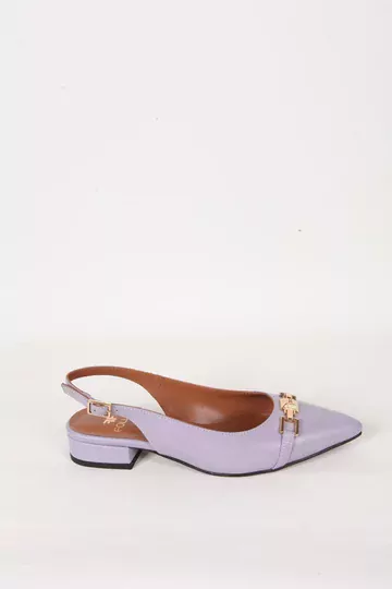 Kadın Siyah Hakiki Deri Topuklu Sandalet