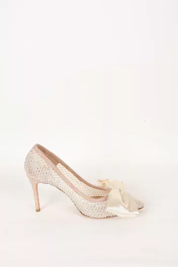 Kadın Siyah Fiyonk Ve Taş Detaylı Hakiki Deri Ayakkabı