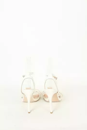 Kadın Topuklu Detay Örgülü Sandalet