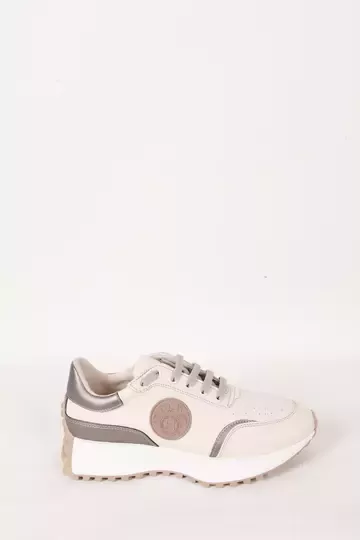 Kadın Deri Sneaker Krem