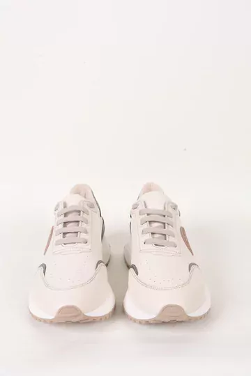 Kadın Deri Sneaker Krem