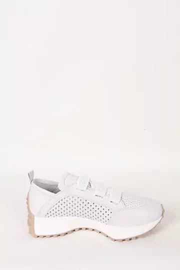 Kadın Beyaz Hakiki Deri Snekear