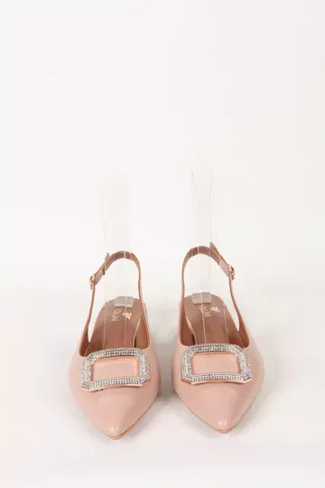 Kadın Siyah Hakiki Deri Aksesuar Detaylı Ayakkabı