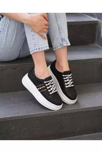 Kadın Deri Sneaker Beyaz