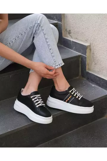 Kadın Deri Sneaker Beyaz